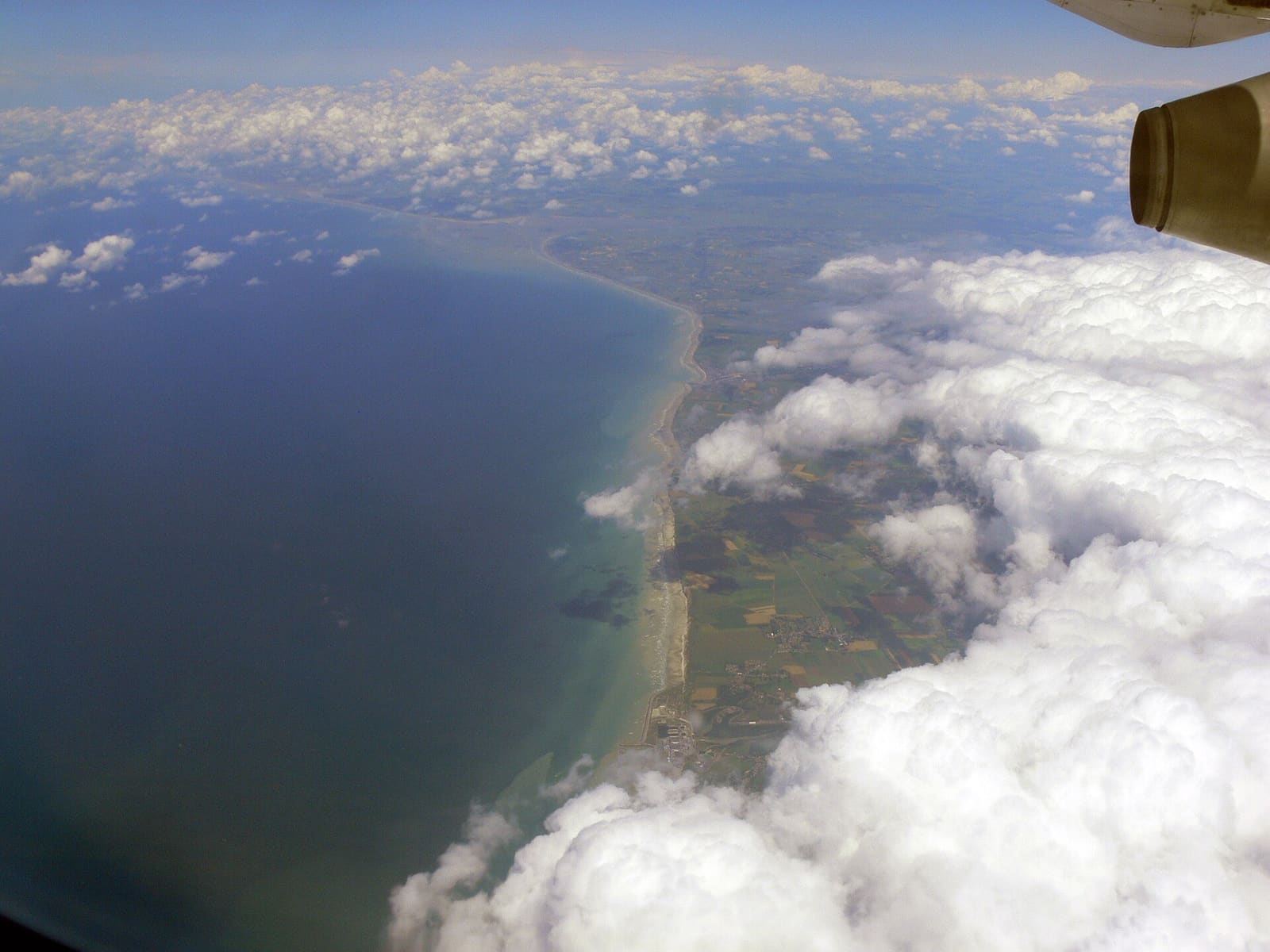 French coast of Normandy from Penly to Baie de Somme - aerial view